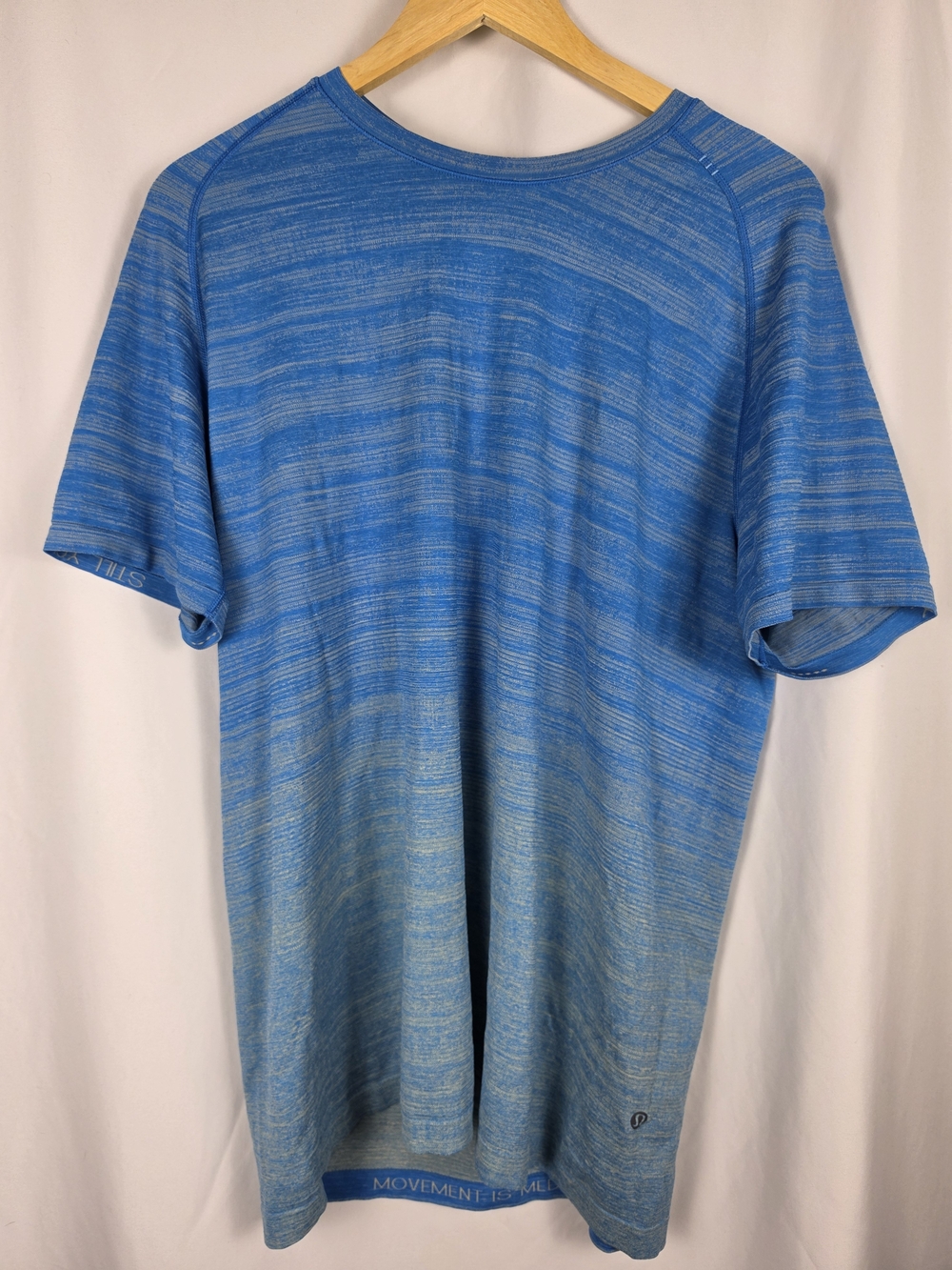 Lululemon Men's Metal Vent Tech 2.0 Short Sleeve Shirt Blue Heather XL NWOT